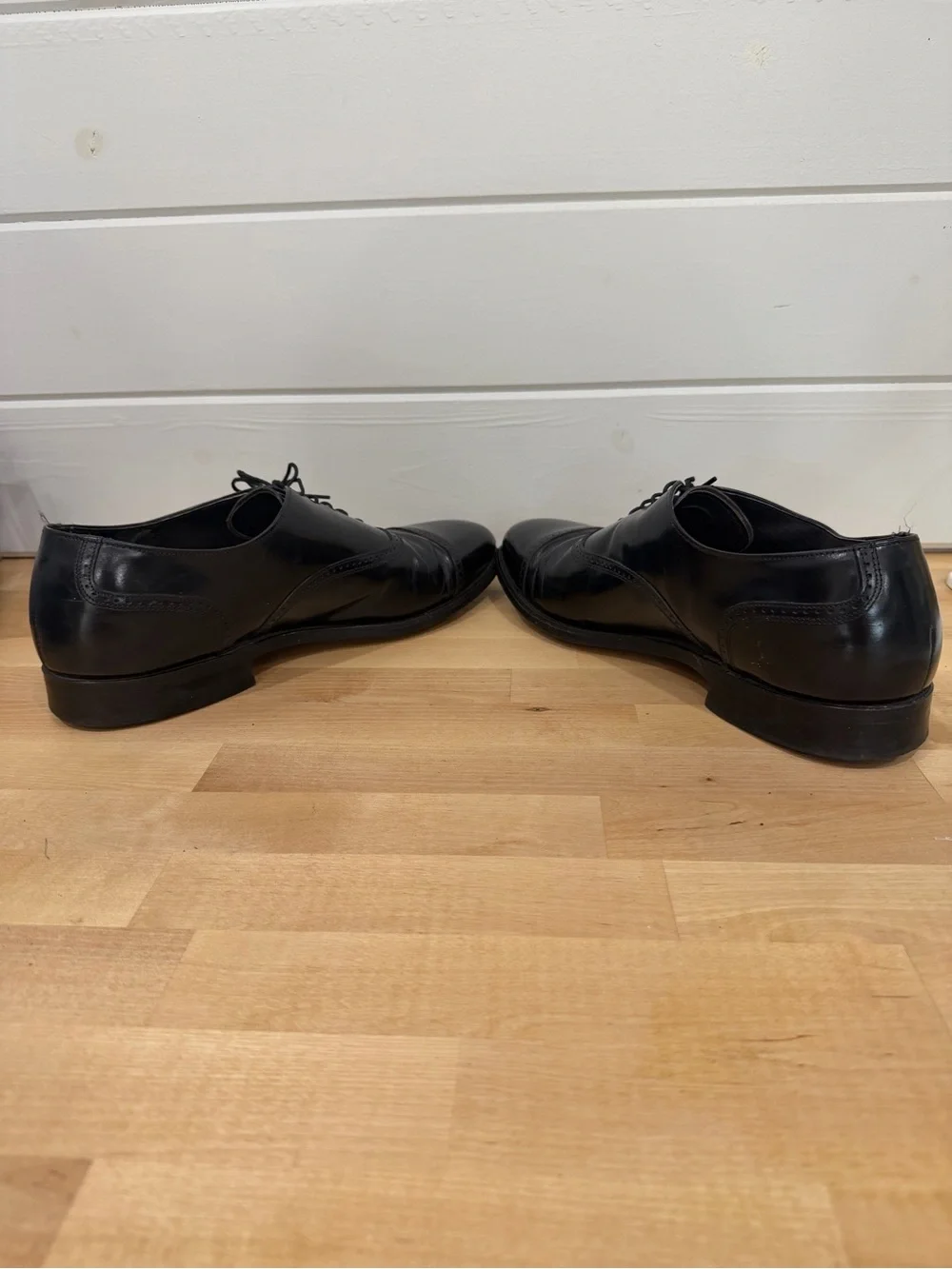 Hanover‎ Master Flex Classic Black Leather Cap-Toe Men’s Dress Shoes